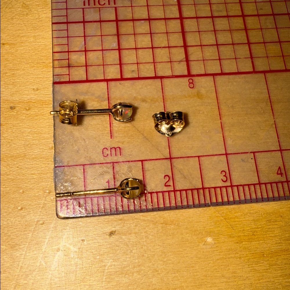 Mejuri Gold opal Earrings